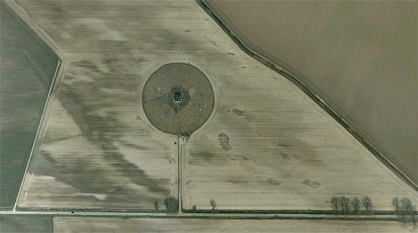 Radarowy krąg na polu w Oborach