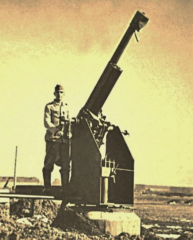 Stanowisko armaty 7,5 cm Flak 97(f) - Okęcie
